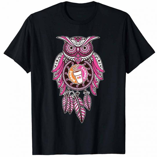 Owl Dunkin Classic T-Shirt Black