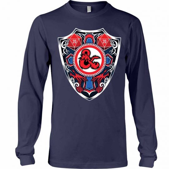 DnD Long Sleeve Tee Navy