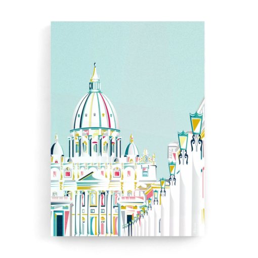 Vatican Skyline | Vatican Rome | Rome Wall Art | Cityscape Wall Art