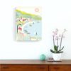 France Cote D'Azur Print | Travel Art | French Beach Print | Canvas Wall Art | Nursery Travel Theme
