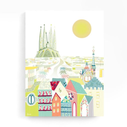 Barcelona Wall Art | Spanish Cityscape | Canvas Wall Art