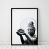 Black And White Art Buddha Wall Art Black And White Print Buddha Art Black And White Wall Art Black And White Decor Meditation Room