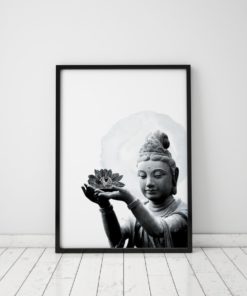 Black And White Art Buddha Wall Art Black And White Print Buddha Art Black And White Wall Art Black And White Decor Meditation Room
