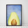 Avocado Print Kitchen Wall Decor Food Avocado Love Kitchen Poster Avocado Art Food Print Kitchen Pictures Food Art Kitchen Prints Healthy