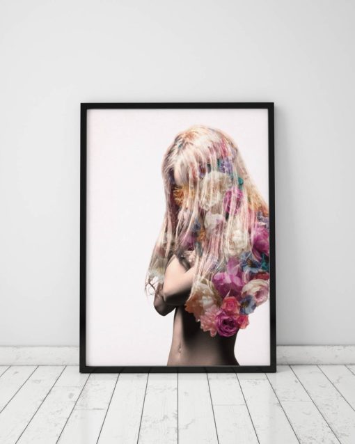 Whimsical Art Giclee Print whimsical Prints Floral Art Print Fashion Wall Art Floral Artwork Sexy Poster Fashion Print Sexy Art Prints