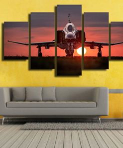 Airplane Canvas Art, Airplane Wall Art, Airplane 5 Piece Canvas Print, Airplane Wall Decor, Airplane Framed Canvas Wall Art