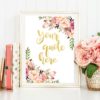 Your quote here Print Custom Gold Prints Personalized Gold Foil Print Inspirational Quote Wall Art Inspirational Signs Motivational Quote