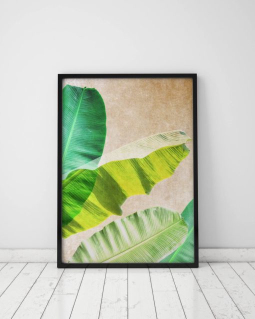 Banana Leaf Print Tropical Print Tropical Leaves Print Banana Leaves Tropical Decor Banana Plant Art Banana Leaf Wall Art Tropical Plants