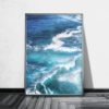 Arial Ocean Print Ocean Art Ocean Wave Art Prints Aerial Ocean Photography Beach Poster Ocean Wall Art Print Beach Photo Ocean Art