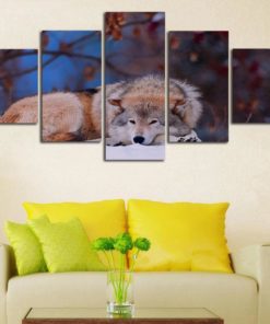Wolf Canvas Art, Snow Wolf Wall Art, Wolves Artwork, Canvas Set, Multi Panels, Artwork For Home, Office, Wolf Lover Gift