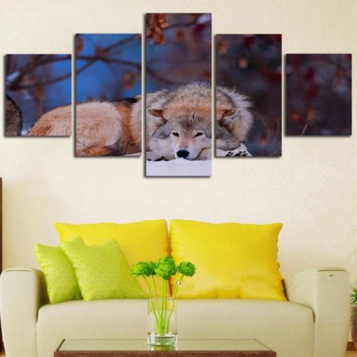 Wolf Canvas Art, Snow Wolf Wall Art, Wolves Artwork, Canvas Set, Multi Panels, Artwork For Home, Office, Wolf Lover Gift