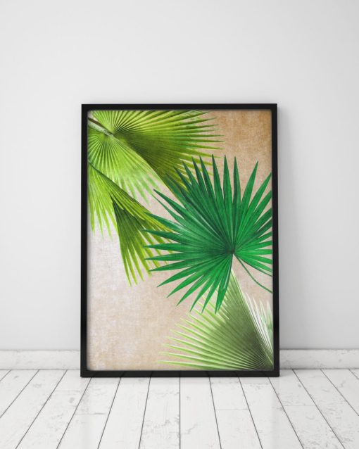 Fan Palm Leaf Print Tropical Print Tropical Leaves Print Palm Leaves Tropical Decor Palm Plant Art Palm Leaf Wall Art Tropical Plants