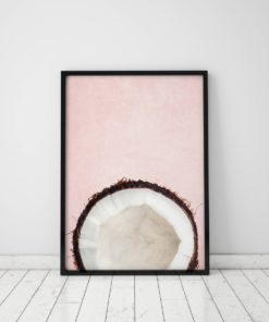 Coconut Art Print Kitchen Decor Kitchen Wall Decor Coconut Print Kitchen Art Tropical Fruit Print Kitchen Wall Art Prints Fruit Art Print