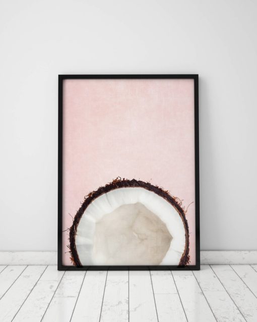 Coconut Art Print Kitchen Decor Kitchen Wall Decor Coconut Print Kitchen Art Tropical Fruit Print Kitchen Wall Art Prints Fruit Art Print