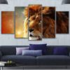 Lion Canvas Art, Lion Gaze, Lion Photography, Multi Panels Set, Wall Decor,  Home Decor, Artwork, Framed Canvas Print, Lion Lover Gift
