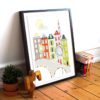 Amsterdam Poster | Skyline Cityscape | Amsterdam Print