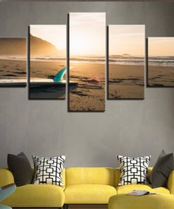 Surfboard Wall decor, Beach Canvas Set, Surfer, Waves, Large Wall Art, Multi Panels, Bedroom Decor, Surfshop Artwork, surf lover gift
