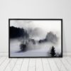 Black And White Palm Forest Print Black And White Wall Art Black And White Forest Art Black And White Prints Black And White Photography