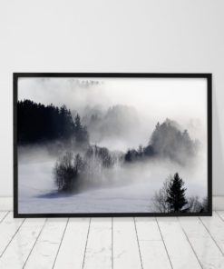 Black And White Palm Forest Print Black And White Wall Art Black And White Forest Art Black And White Prints Black And White Photography