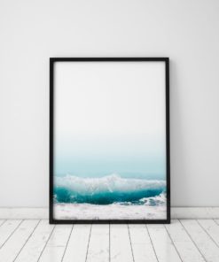 Beach House Wall Art Beach Decor Wave Print Coastal Art Beach Print Wave Photography Prints Beach Photography Art Beach Poster Turquoise Art