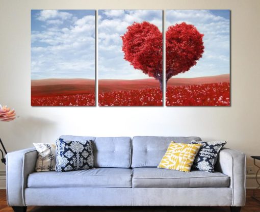Love tree wall art Love tree art Love tree Decor Love tree wall decor Love tree canvas Love tree canvas art Love tree poster Love painting