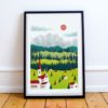 Bavaria Print | German Mountains | German Travel Poster