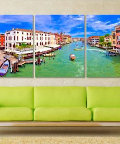 Venice Canal Grande Panoramic Print  Venice Wall Art Venice Canvas Print Venice Skyline Venice Photo Venice Poster Venice Gift Venice Art