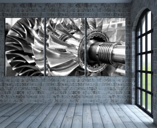Turbine wall art Turbine wall decor Turbine canvas art Turbine poster Aviation decor Aviation wall art Aviation poster Aircraft wall art