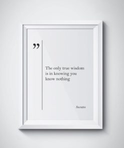 Socrates Quote Socrates Print Wisdom Quotes Wall Art Socrates Wall Art Socrates Poster Graduation Gift Student Gift Great Quotes Home Decor