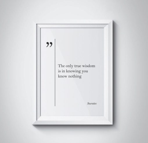 Socrates Quote Socrates Print Wisdom Quotes Wall Art Socrates Wall Art Socrates Poster Graduation Gift Student Gift Great Quotes Home Decor