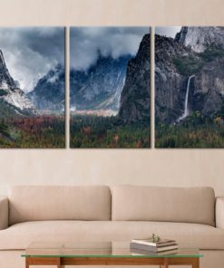 Yosemite National Park art Mountain wall art Forest canvas Yosemite canvas print Nature wall decor Nature poster National Park poster Decor