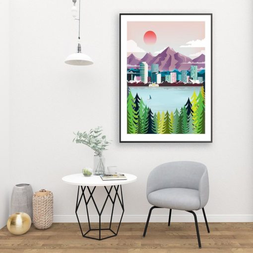 Denver Skyline Art | Colorado Wall Art | Travel Art | City Skyline Art