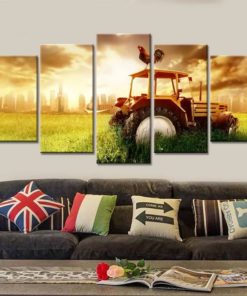 Roaster Wall Art, Tractor Canvas Art, Roaster Wall Decor, Roaster Painting, Farm Painting, Farm Wall Art, Farm Wall Decor, Framed