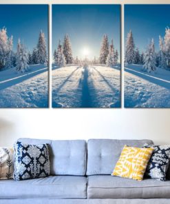 Winter forest decor Winter forest art Winter canvas print Winter wall decor Winter poster Winter on canvas Winter poster print Winter photo