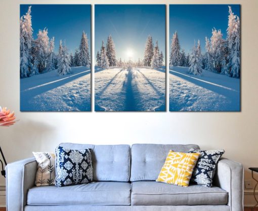 Winter forest decor Winter forest art Winter canvas print Winter wall decor Winter poster Winter on canvas Winter poster print Winter photo