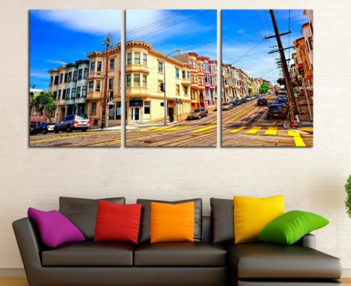 Streets of San Francisco wall art San Francisco poster San Francisco wall decor San Francisco wall art San Francisco canvvas print Frisco