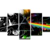 5 Pieces Pink Floyd Canvas