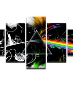 5 Pieces Pink Floyd Canvas