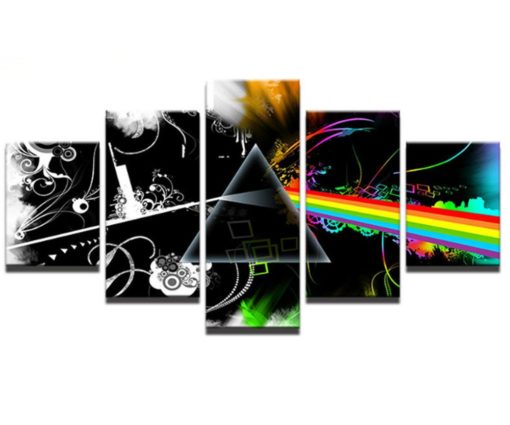 5 Pieces Pink Floyd Canvas