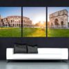Colosseum and The Constantine Arch in Rome Panoramic Canvas Print Rome Wall Art Colosseum Print Housewarming Gift Rome Canvas Ancient Rome