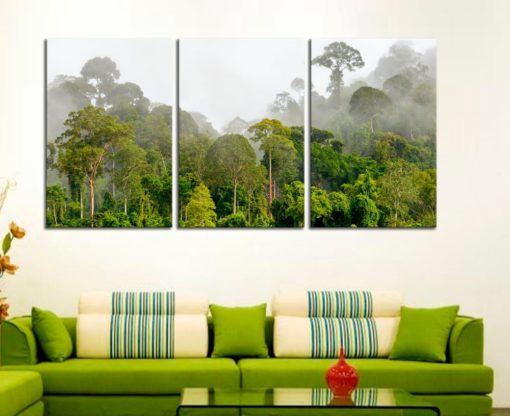 Forest canvas Three wall art Forest art Forest canvas print Forest wall art Three piece wall art Forest print Nature art Nature wall art