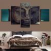 Framed Buddha Wall Art, Buddha Canvas Art, Buddhist Wall Decor, Print, Multi Panels, Split Canvas, Home Decor,Large