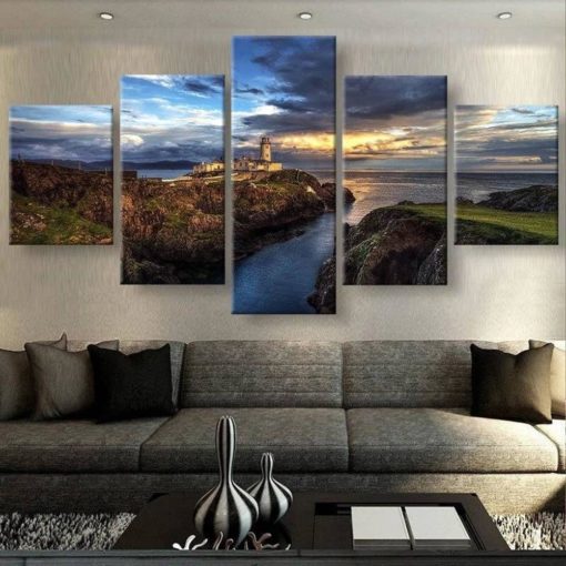 Ireland Wall Art, Ireland Canvas Art,Ireland Wall Decor, Ireland Painting,Landacape Wall Art, Landscape Multi Panel, Landscape Mural, Framed