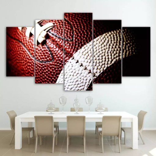 American Football, Wall Decor, American Football Canvas Print, Ball Canvas Art, American Football, Multi Panel, Man Cave Decor, Gift for Him
