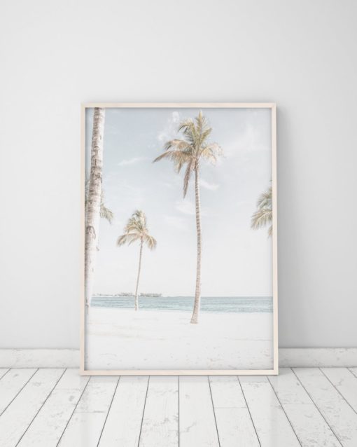 Wall Art Palm Tree Print Coastal Prints Beach Wall Art Palm Tree Wall Art Prints