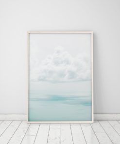 Wall Art Cloud Poster Blue Wall Art Prints Cloud Photography Print Ocean Print Digital Download Cloud Printable Digital Prints