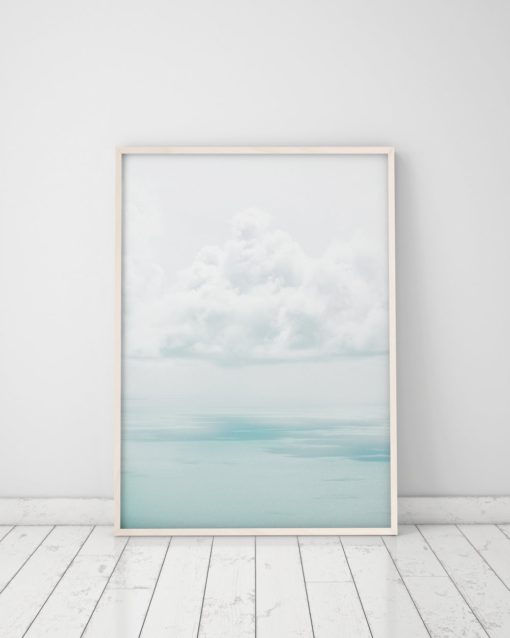 Wall Art Cloud Poster Blue Wall Art Prints Cloud Photography Print Ocean Print Digital Download Cloud Printable Digital Prints