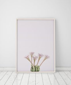 Wall Art Cactus Print Art Trendy Modern Art Cactus Decor Cactus Minimalist Wall Art Prints Pink Cactus Print
