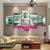 Buddha Wall Art, Buddha Canvas Art, Multi Panel, Split Canvas, Large Canvas Set, Buddhism Home Decor, Poster, Relaxing, Framed Wall Decor