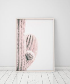 Wall Art Pink Cactus Print Art Trendy Modern Art Cactus Decor Cactus Minimalist Wall Art Prints
